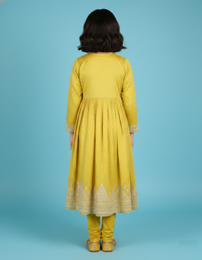 Yellow Colour Chudidar(GE-GCHU_4886)