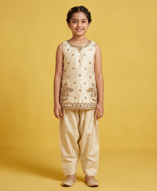Cream Colour Chudidar(GE-GCHU_5271)