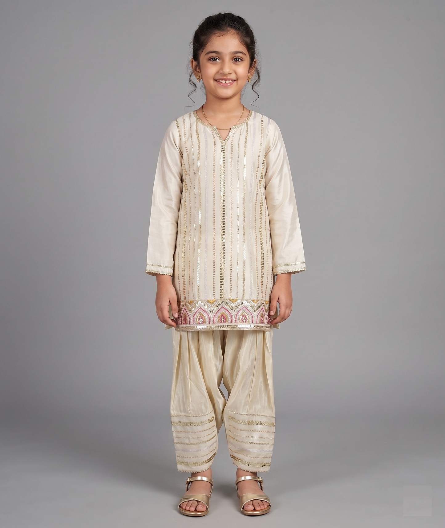 Ivory Colour Chudidar(GE-GCHU_97.1)