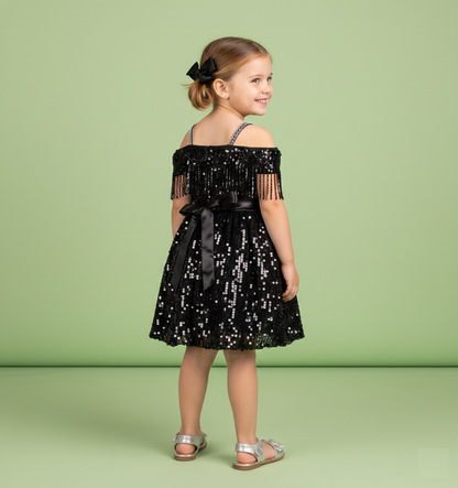 Black Colour Party Frock(GE-GFRP_1191)