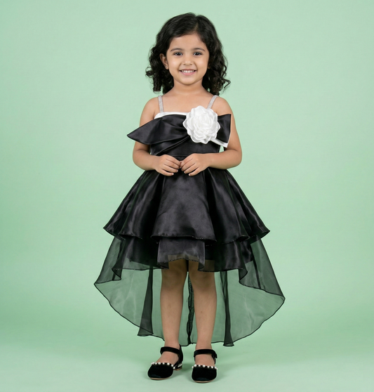 Black Colour Party Frock(GE-GFRP_1251)