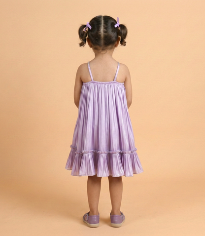 Lavender Colour Party Frock(GE-GFRP_1326)