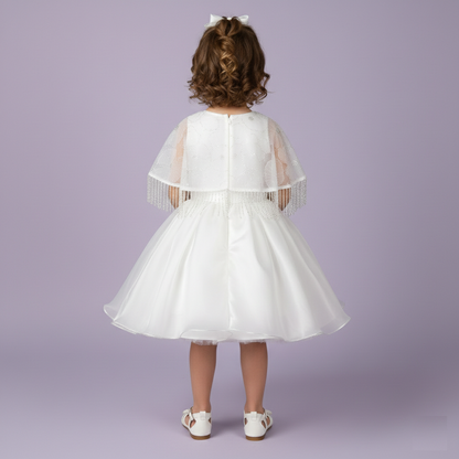 White Colour Party Frock(GE-GFRP_14026)