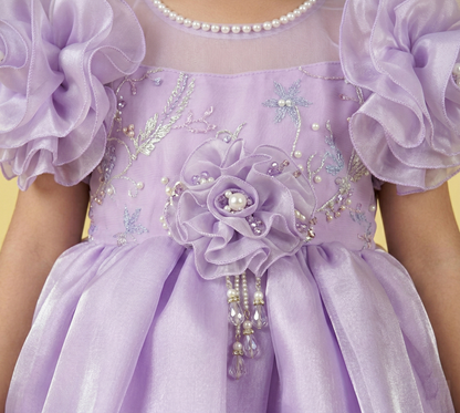 Purple Colour Party Frock(GE-GFRP_325)