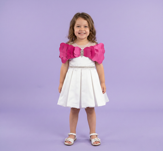 White Colour Party Frock(GE-GFRP_3443)