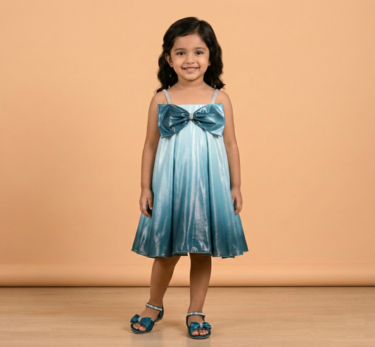 Blue Colour Party Frock(GE-GFRP_3459)