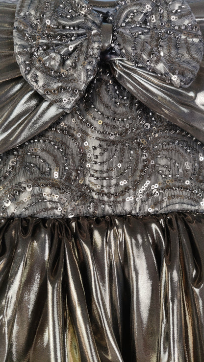 Antique Gold Colour Party Frock(GE-GFRP_3582)