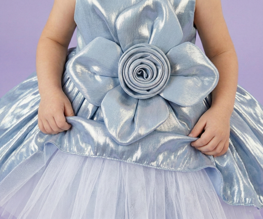 Blue Colour Party Frock(GE-GFRP_469)