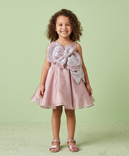 Onion Pink Colour Party Frock(GE-GFRP_490)