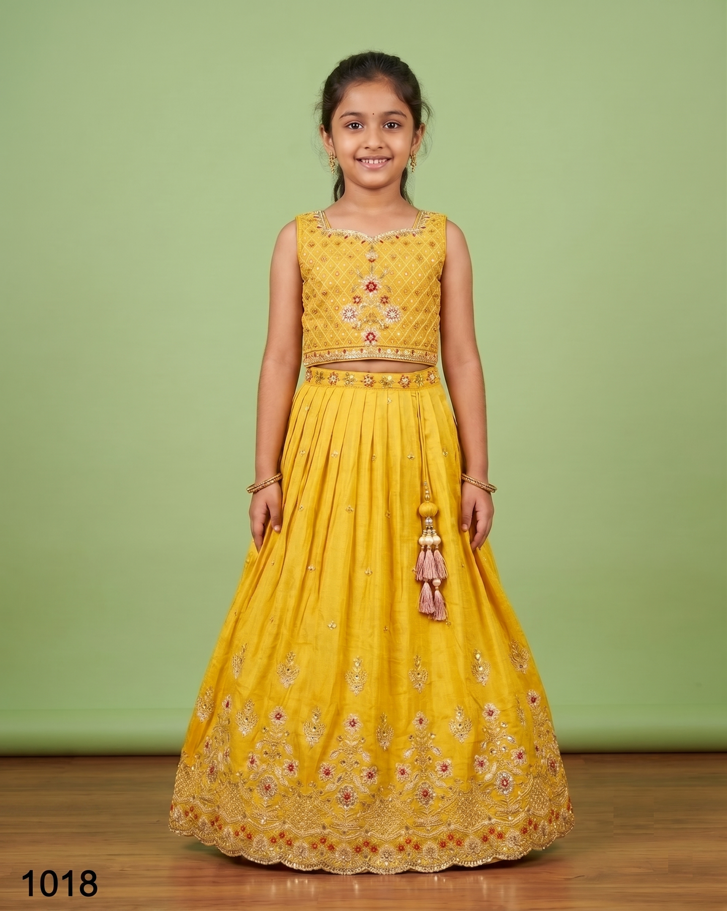 Gold Colour Ghaghra Choli(GE-GGHC_1018)