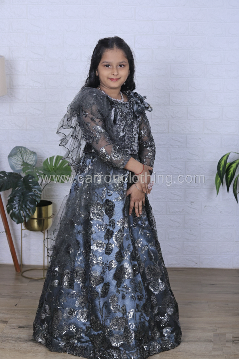Olive Green Colour Ghaghra Choli(GE-GGHC_1223)