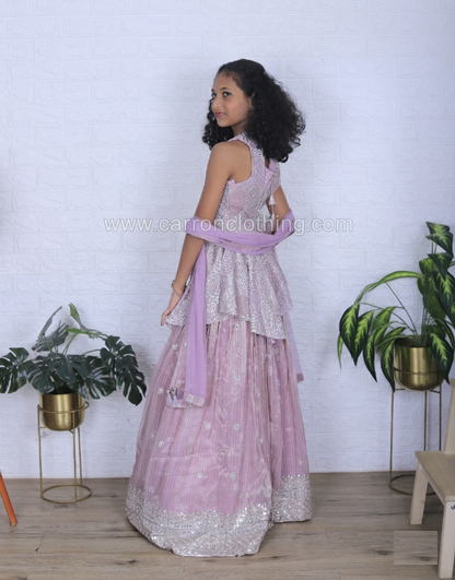 Purple Colour Ghaghra Choli(GE-GGHC_1226)