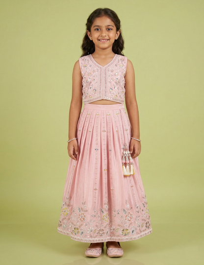 Pink Colour Ghaghra Choli(GE-GGHC_1874)