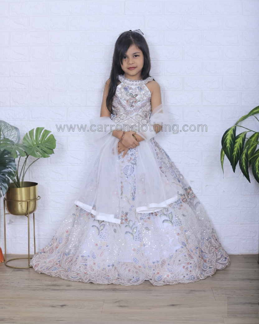 Cream Colour Ghaghra Choli(GE-GGHC_332)