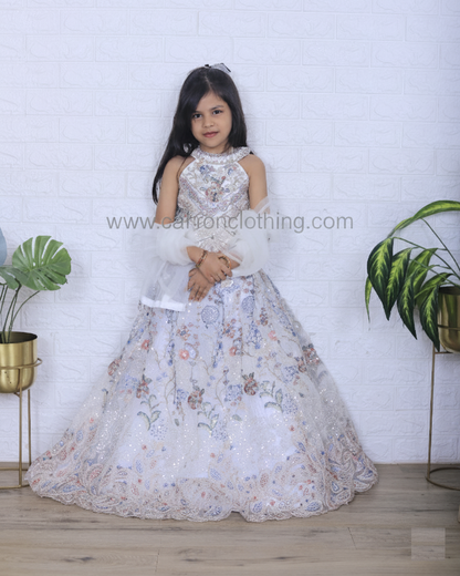 Cream Colour Ghaghra Choli(GE-GGHC_332)