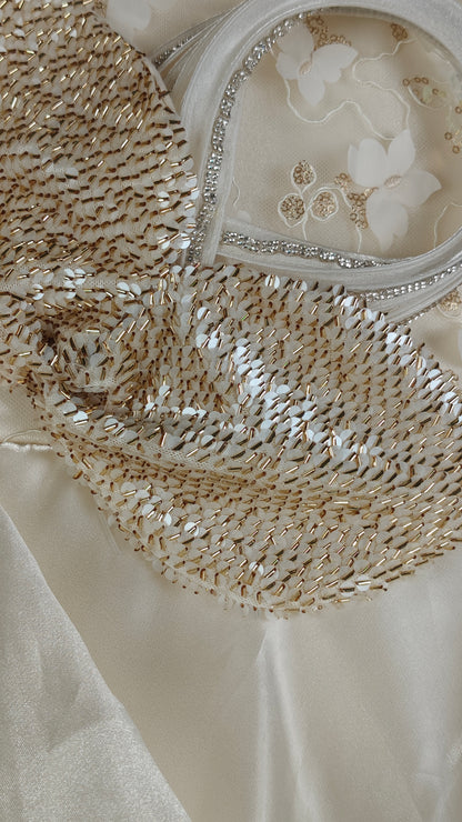 Cream Colour Gown(GE-GGWN_1375)