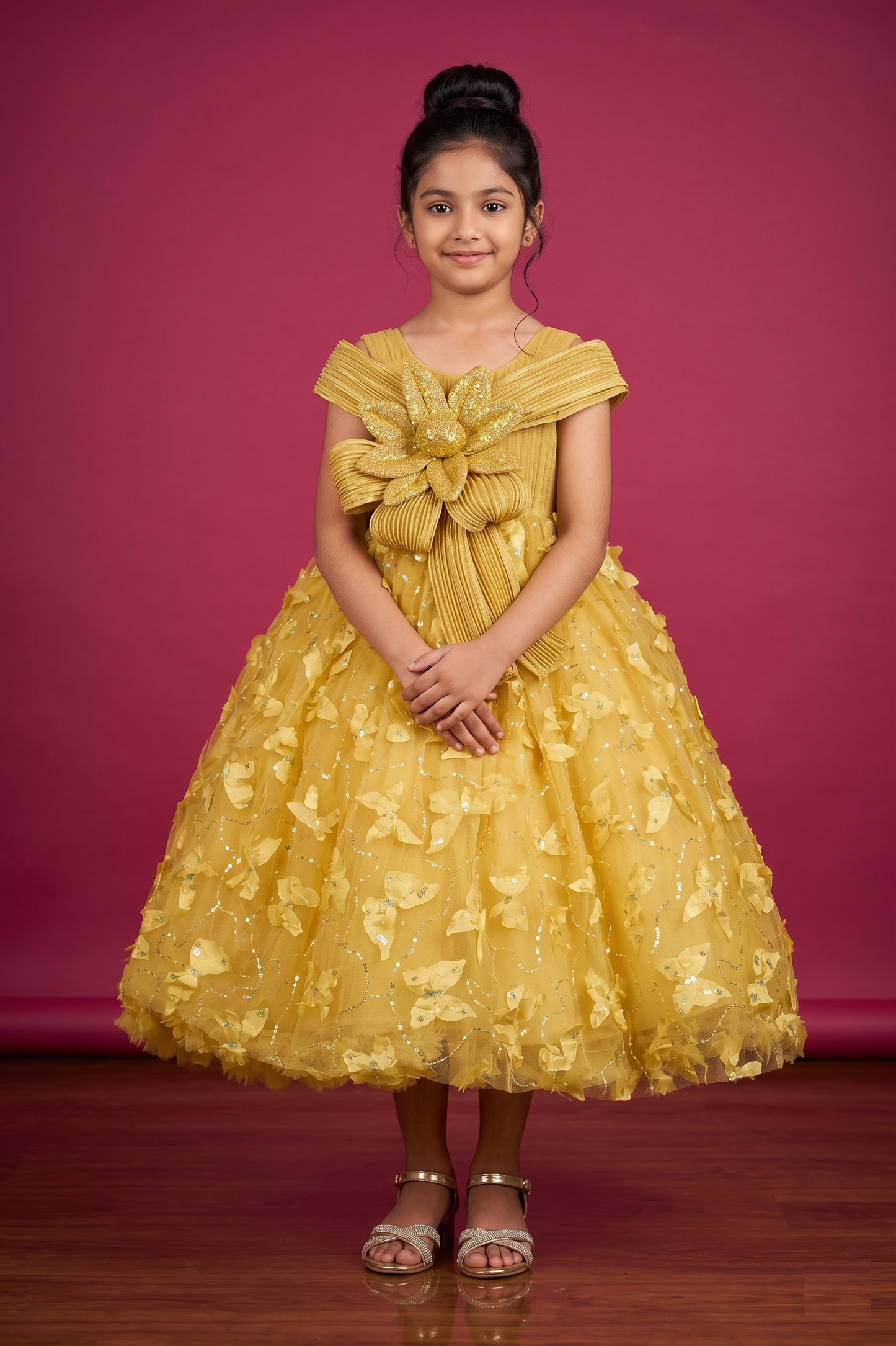 Mustard Yellow Colour Gown(GE-GGWN_2121)