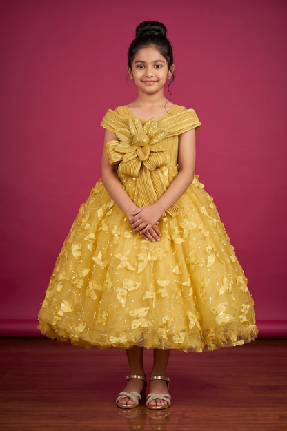 Mustard Yellow Colour Gown(GE-GGWN_2121)