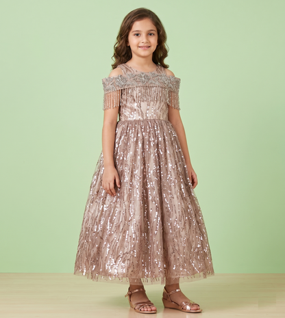 Fawn Colour Gown(GE-GGWN_3114)
