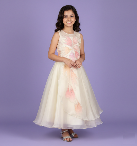 Cream Colour Gown(GE-GGWN_5141)