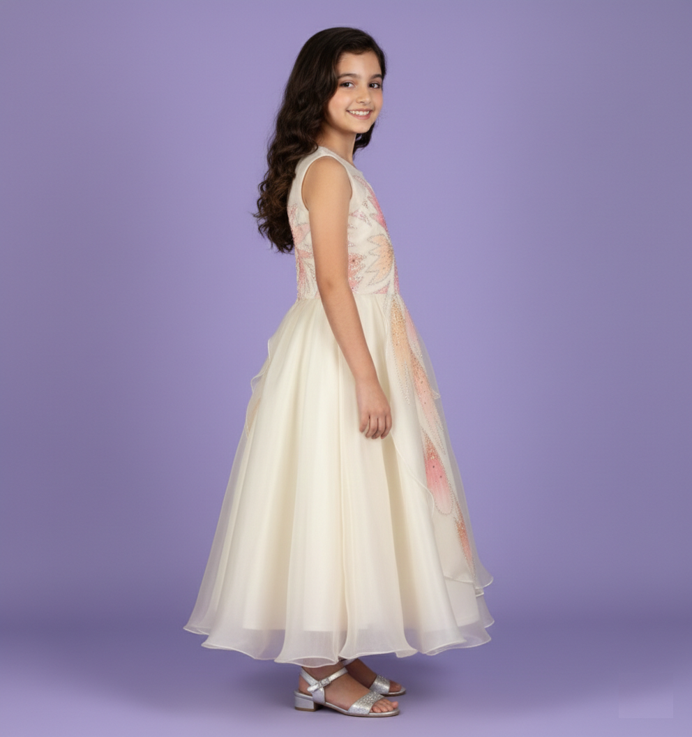 Cream Colour Gown(GE-GGWN_5141)