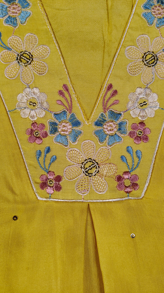 Yellow Colour Plazo Set(GE-GPZS_1285)