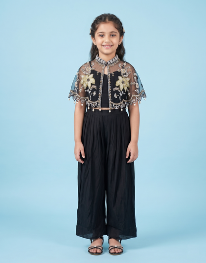 Black Colour Plazo Set(GE-GPZS_6165)