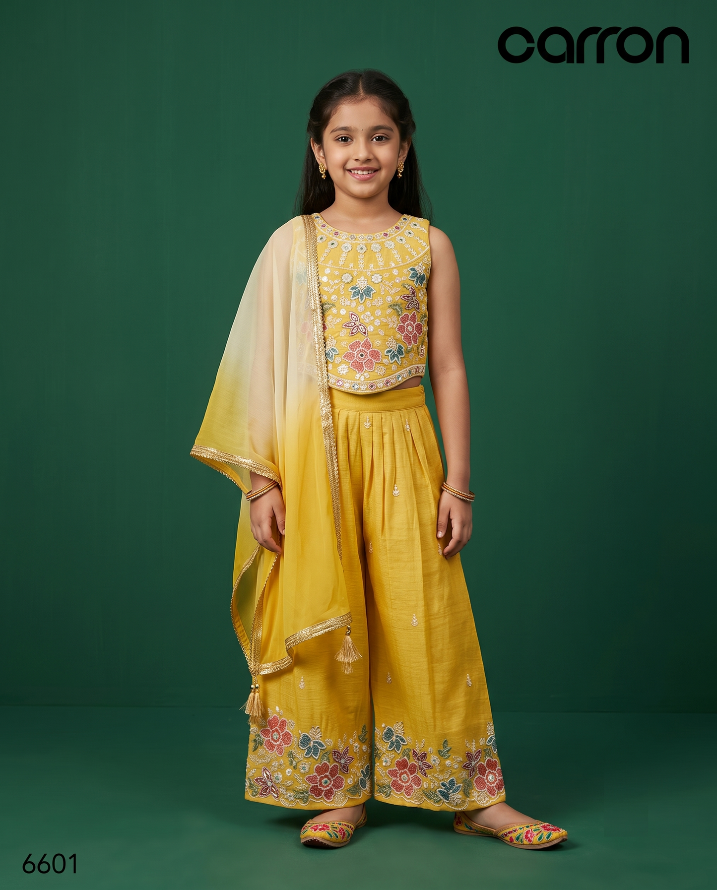 Gold Colour Plazo Set(GE-GPZS_6601)