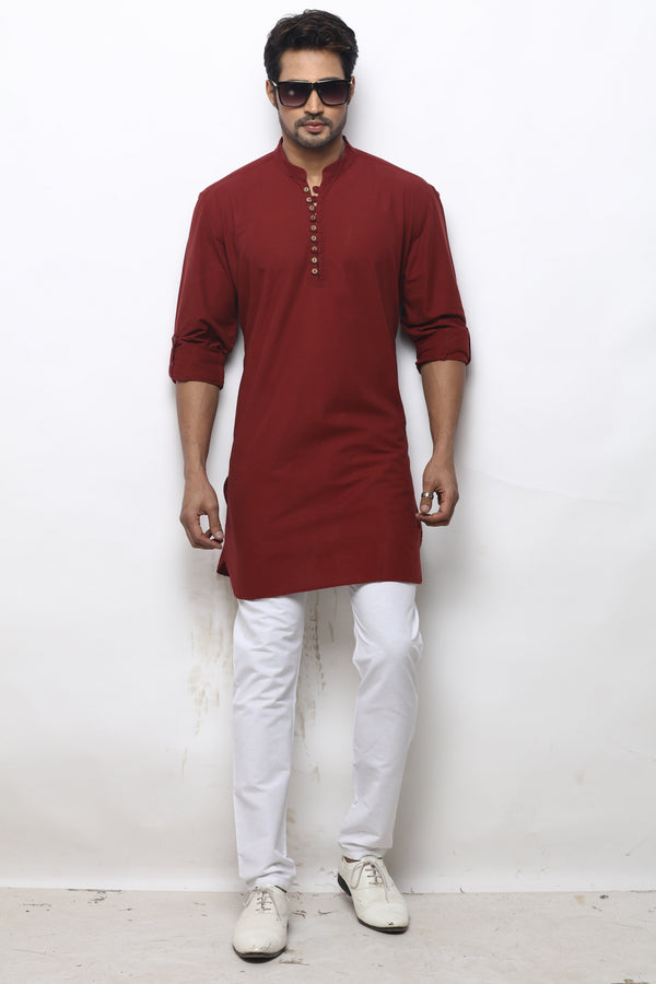 Wine Colour Casual Kurta(MC-MKUC_GKL-BACKUP)