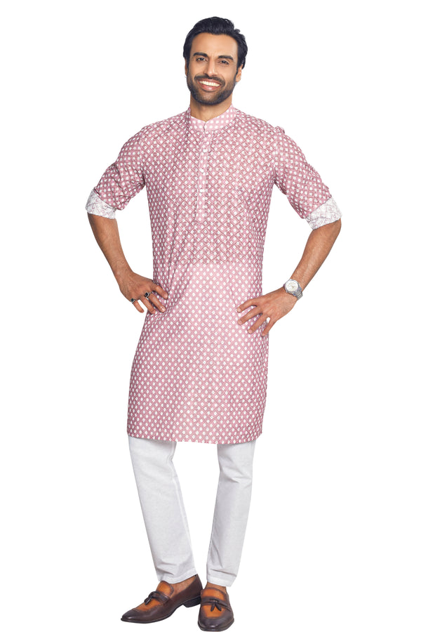 Pink Colour Kurta With Bottom(MC-MKUC_GKL-GROW)