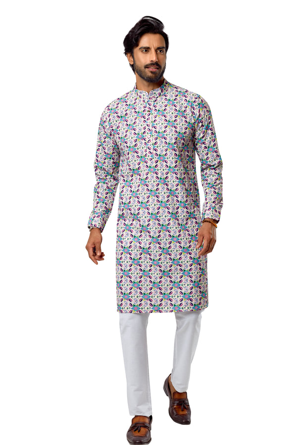 Multi Colour Casual Kurta(MC-MKUC_GKL-SEQUENCE L 352B)