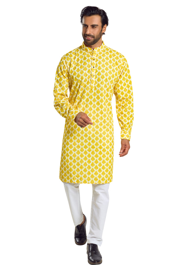 Yellow Colour Casual Kurta(MC-MKUC_GKL-SEQUENCE L 333A)