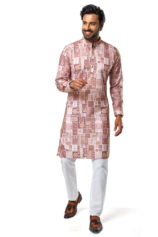 Wine Colour Casual Kurta(MC-MKUC_GKL-SEQUENCE L 343A)