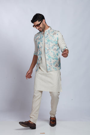 Cream Colour Bundi Set(ME-MBUS_GKST SENATE 5)