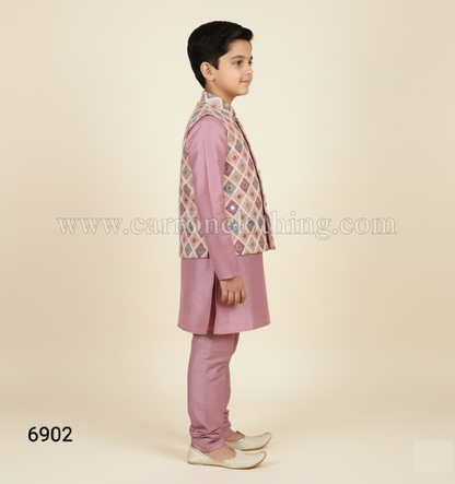 Onion Pink Colour Jacket Kurta Set(BE-BBUS_6902)