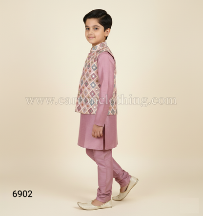 Onion Pink Colour Jacket Kurta Set(BE-BBUS_6902)