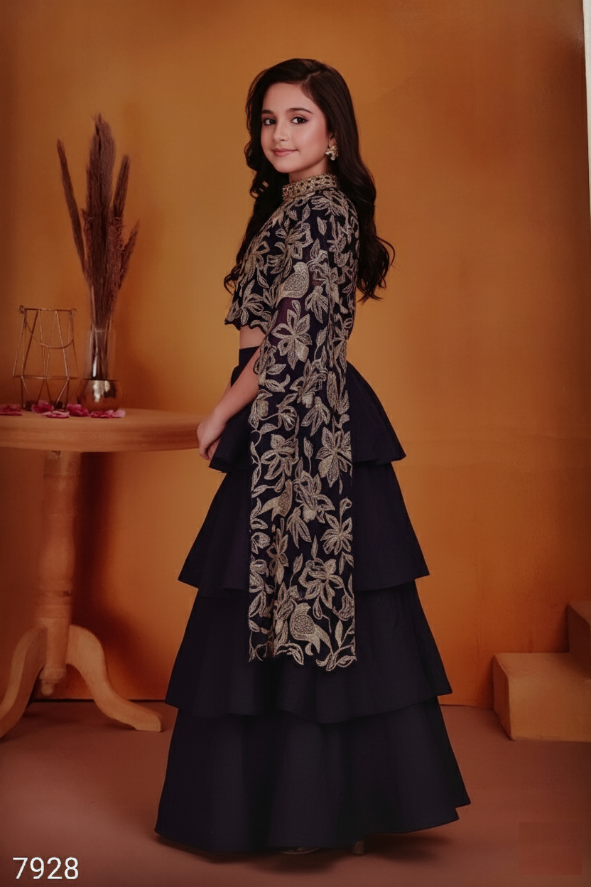 Purple Colour Ghaghra Choli(GE-GGHC_7928)