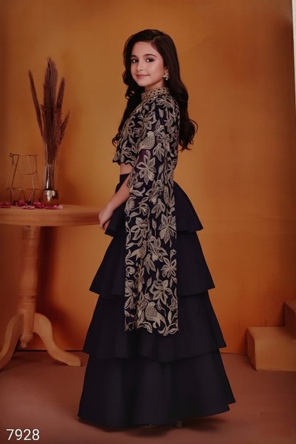 Purple Colour Ghaghra Choli(GE-GGHC_7928)