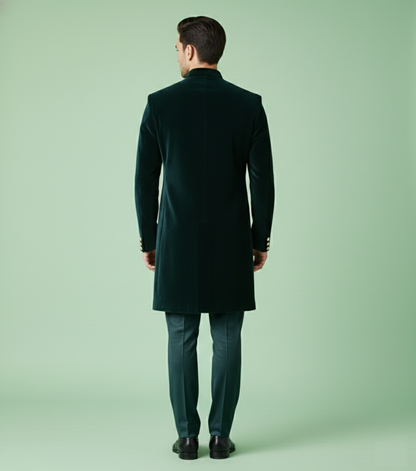 Green Colour Indo Western(ME-MINW_40990)