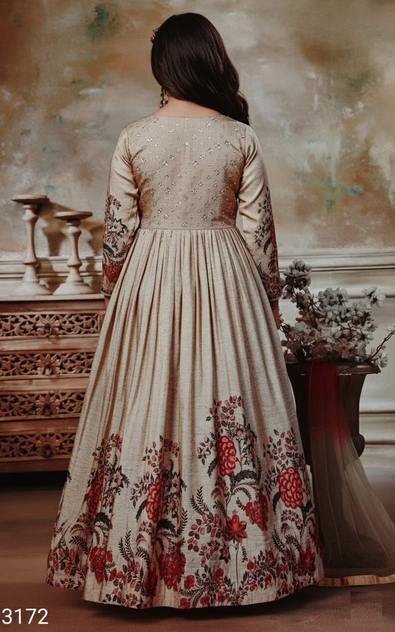 Gold Colour Gown(GE-GGWN_3172)