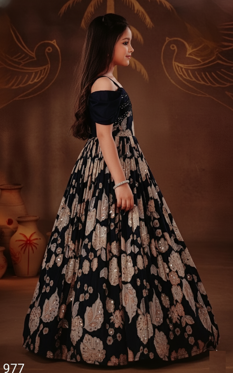 Blue Colour Gown(GE-GGWN_977)