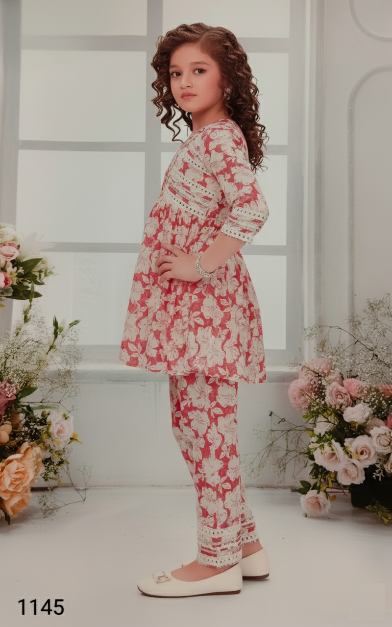 Pink Colour Chudidar(GE-GCHU_1145)