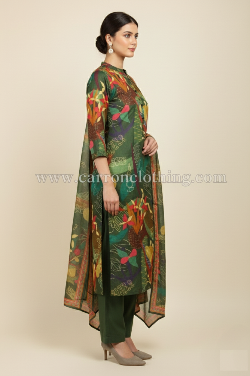 Multi Colour Kurti Set(LC-WKIS_3585.G)