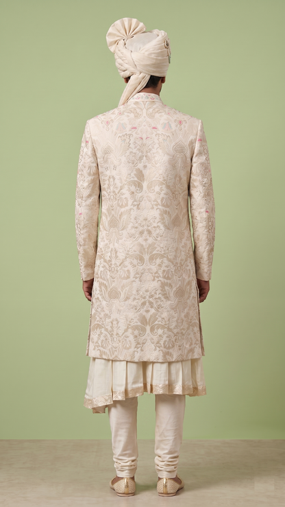 Ivory Colour Sherwani(ME-MSRW_A 1426)
