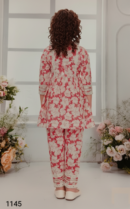 Pink Colour Chudidar(GE-GCHU_1145)