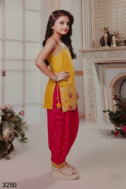 Mustard Colour Chudidar(GE-GCHU_3250)
