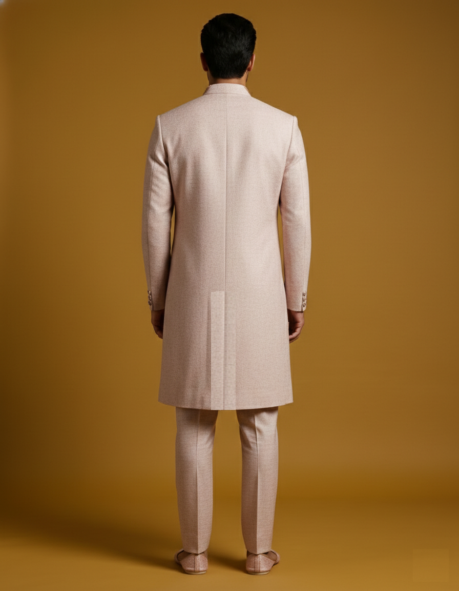 Onion Pink Colour Sherwani(ME-MSRW_91527)