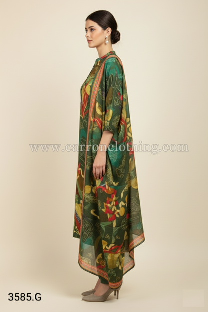 Multi Colour Kurti Set(LC-WKIS_3585.G)