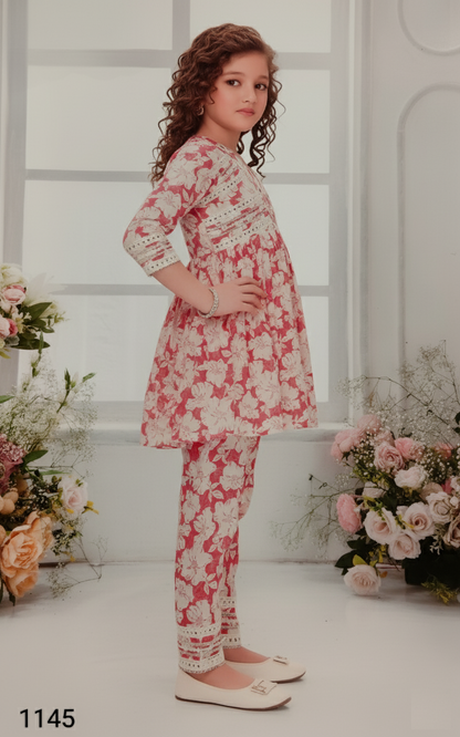 Pink Colour Chudidar(GE-GCHU_1145)