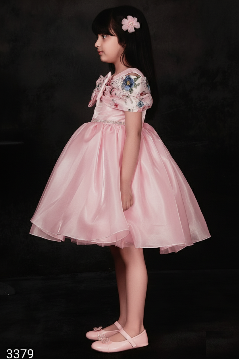 Pink Colour Party Frock(GE-GFRP_3379)